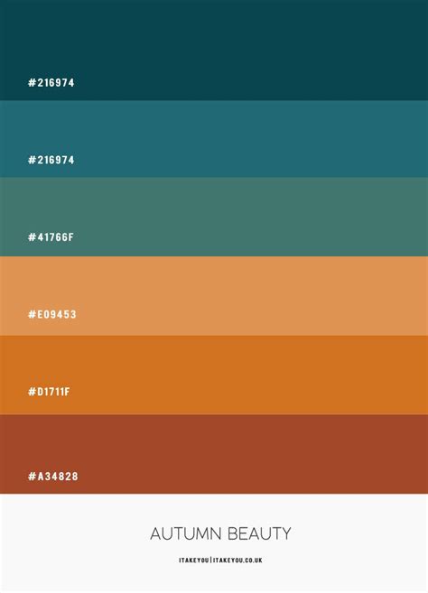 Teal and Pumpkin Colour Combo – #ColourPalette 47 | Flat color palette ...