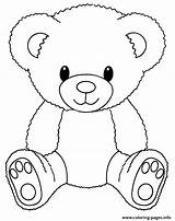 Easy Bear Face Coloring Pages sketch template