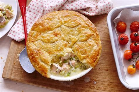 The ultimate cheesy salmon pie