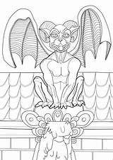 Gargoyle coloring Page  Free Printable Coloring Pages sketch template