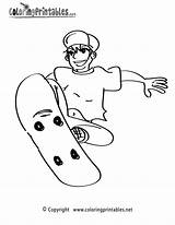 Skateboarding Coloring Page  A Free Boys Printable sketch template