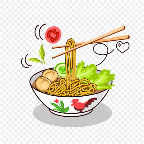 Meatball Food Vector Hd Images, Illustration Of Mie Meatballs Indonesian Traditional Food, Mie ...