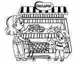 Grocery Store Printable Coloring Pages sketch template