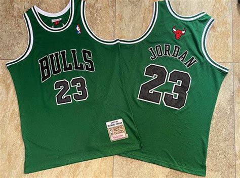 Chicago Bulls 1997/98 Green #23 JORDAN Classics Basketball Jersey (Closely Stitched) : wholesale ...