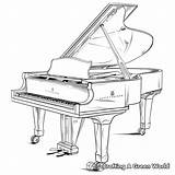 Piano Coloring Pages  Free & Printable sketch template