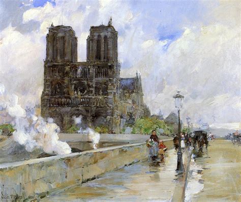 Notre Dame Cathedral, Paris, 1888 - Childe Hassam - WikiArt.org