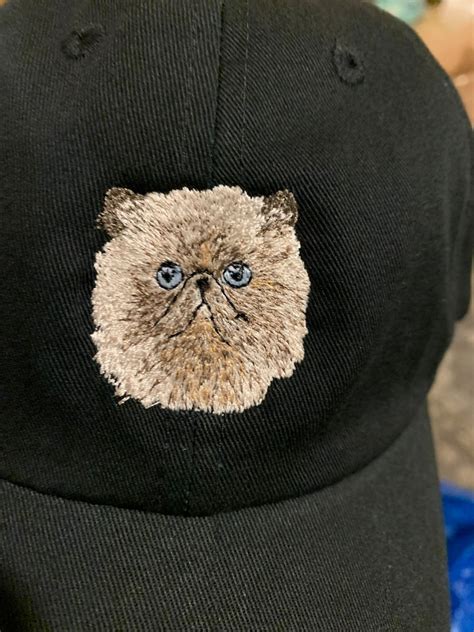 Custom Pet embroidered hat. Hand Drawn art directly from your | Etsy