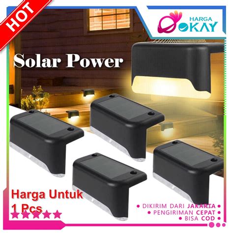 Jual HO Lampu Led Tangga Tenaga Surya Lampu Solar Outdoor Lampu Pagar Led Light Waterproof Panel ...