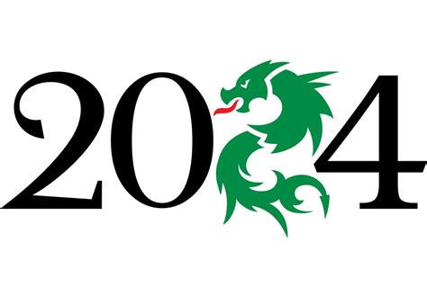 Symbol Of The New Year 2024 Green Dragon Vector 41095094 | Feng Shui Today