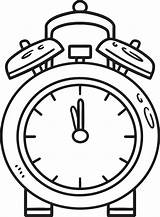 Alarm Clock Isolated Coloring Page 11415626 Vector Art At Vecteezy sketch template