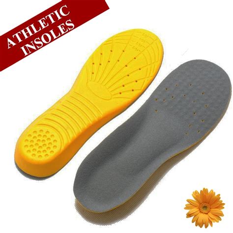 Ultra Light Soft Memory Foam Sports PU Insoles Women Men Shoe Pad Metatarsal Thick Flat foot ...