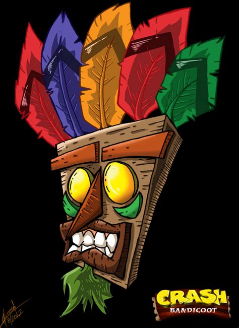 Crash Bandicoot- Aku Aku by SuperManosBros Crash Team Racing, Rick And ...