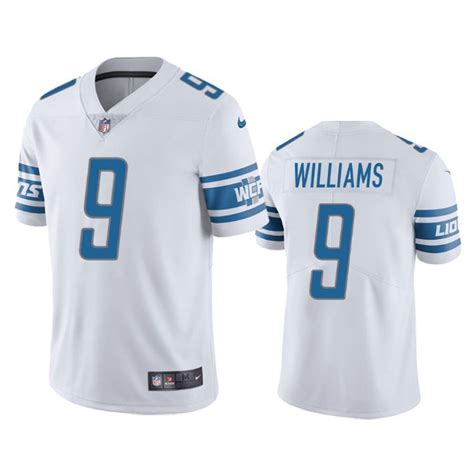 Youth Detroit Lions Jameson Williams Vapor Jersey - White | Fan Gear Nation