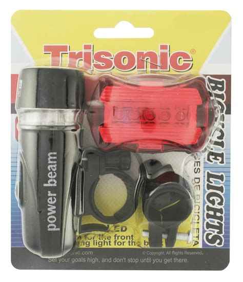 Buy Trisonic power beam Bicycle Light Set Super Water Resistant Bright 5 LED Headlight, 5 LED ...