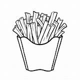 Download French Fries In A Basket With Ketchup And Mustard Coloring  sketch template