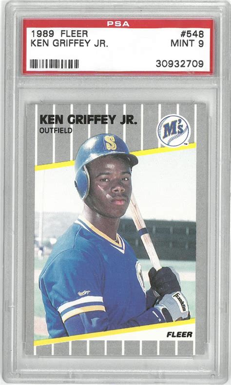 Lot Detail - Ken Griffey Jr. PSA 9 1989 Fleer Rookie Card