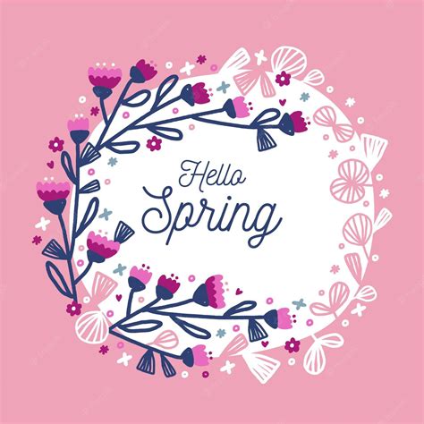 Free Vector | Spring floral frame