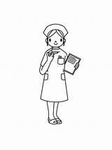 Nurse coloring Pages sketch template