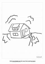Free Earthquake Coloring Page  Printables Kidadl sketch template