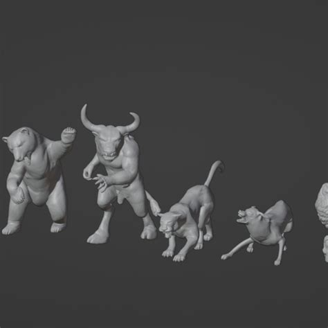 3D Printable Animal pack by Goodcat3d