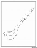 Ladle Coloring Pages ᗎ Printable Painting Template sketch template