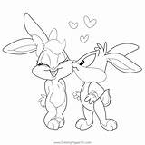 Kid Bugs Bunny And Lola Coloring Page For Kids  Free sketch template