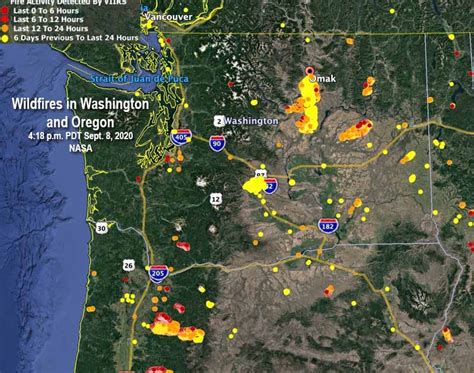 Washington State Fire Map 2020 | Zone Map