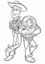 Buzz Lightyear And Sherrif Woody Toy Story 4 Coloring Pages buzz  sketch template
