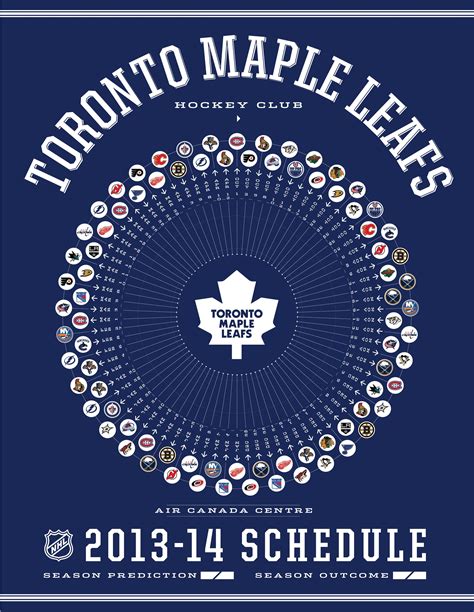 Toronto Maple Leafs 2013-14 Schedule | Maple leafs, Toronto maple ...