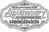 Apothecary Sign  Urban Threads Unique And Awesome Embroidery Designs sketch template