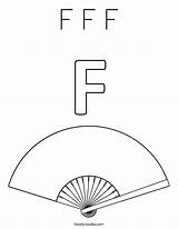 F Is For fan coloring Page 579438 sketch template