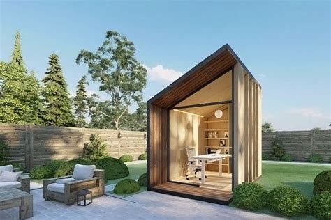 Modular Prefab Office Pods | Backyard office, Garden office, Backyard ...