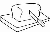 Knife In Bread coloring Book To Print And Online sketch template