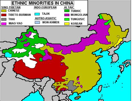 Ethnic Map Of China - Map Of Usa With Rivers