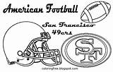 49ers Helmet Coloring Page sketch template