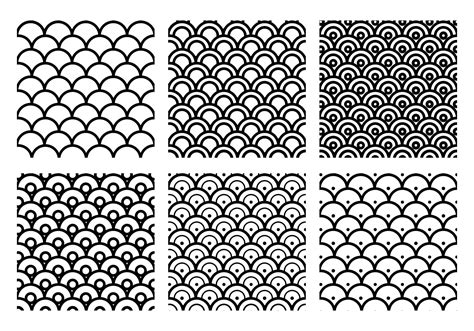 Fish Scale Pattern Vector - Download Free Vector Art, Stock Graphics & Images