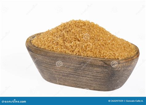 Unrefined Brown Cane Sugar Crystals - Saccharum Officinarum Stock Image ...