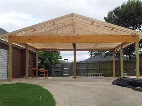 gabled-roof-carport-day3 | RL Fencing & Decks