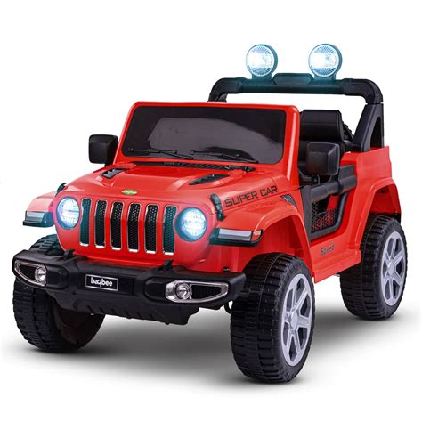 Buy Baybee Baby Rechargeable Battery Operated Electric Ride-On Jeep car for Kids Baby Racing ...