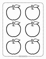 Apple Coloring Page To Print sketch template