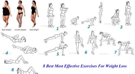 8 Best Most Effective Exercises For Weight Loss