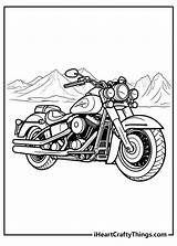 Police Motorcycle Coloring Page sketch template