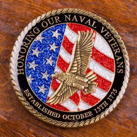 US Navy Veteran Challenge Coin Honoring Our Naval Veterans | eBay