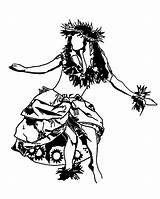 Hula Dancer Coloring Pages sketch template