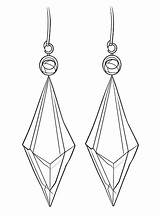 Premium Photo  Jewelry Earrings coloring Page sketch template