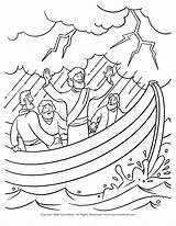 Jesus calms The Storm coloring Page – Artofit sketch template