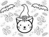 Easy Kids Halloween Coloring Pages sketch template