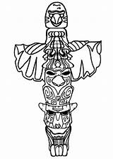 Totem Pole 22 Coloring Page  Free Printable Pages For Kids sketch template