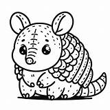 Armadillo Coloring Pages 3  Gem sketch template