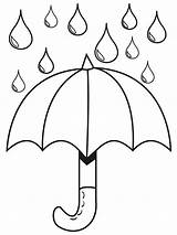 Umbrella coloring pages sketch template